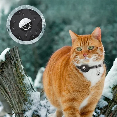 Collier Airtag Chat - CatAirTagCollar™ - Noir