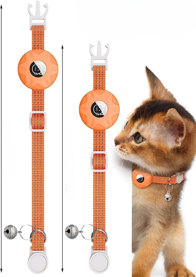 Collier Airtag Chat - CatAirTagCollar™ - Orange