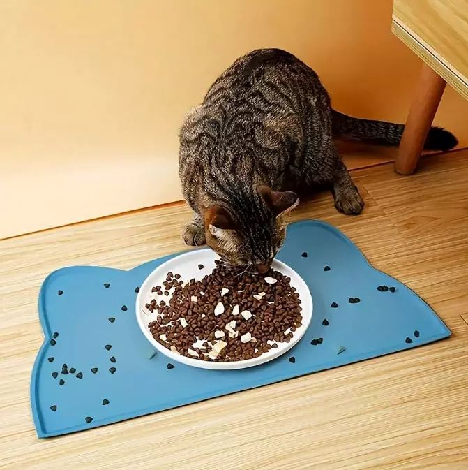 Tapis Silicone - WaterproofPetMat™ - Bleu